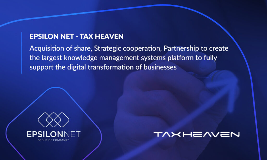 Εξαγορά του 60% της εταιρίας TAXHEAVEN Α.Ε. παρόχου ενημέρωσης για οικονομικά – φορολογικά θέματα www.taxheaven.gr